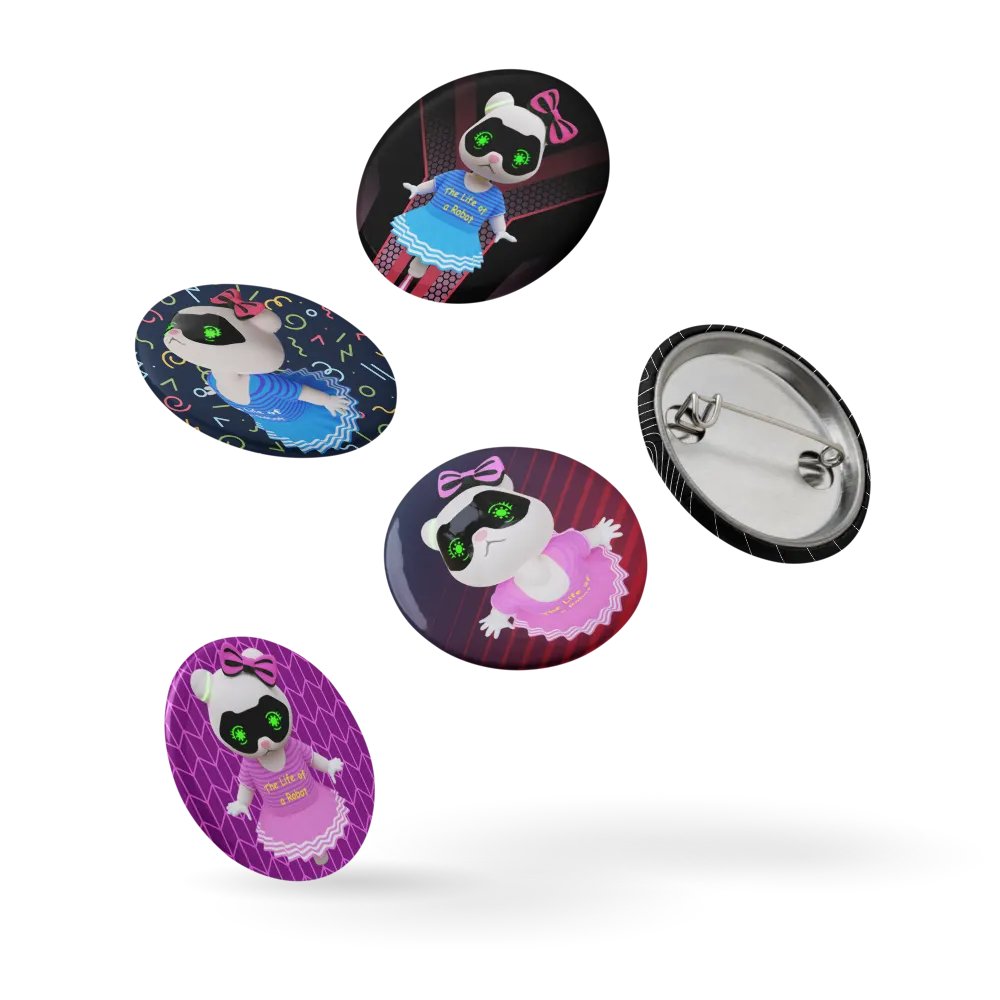 Robot Lila (set of pin buttons) product image (8)