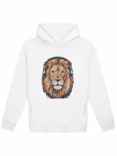 Majestic Neon Lion | Organic Premium Hoodie product image (9)