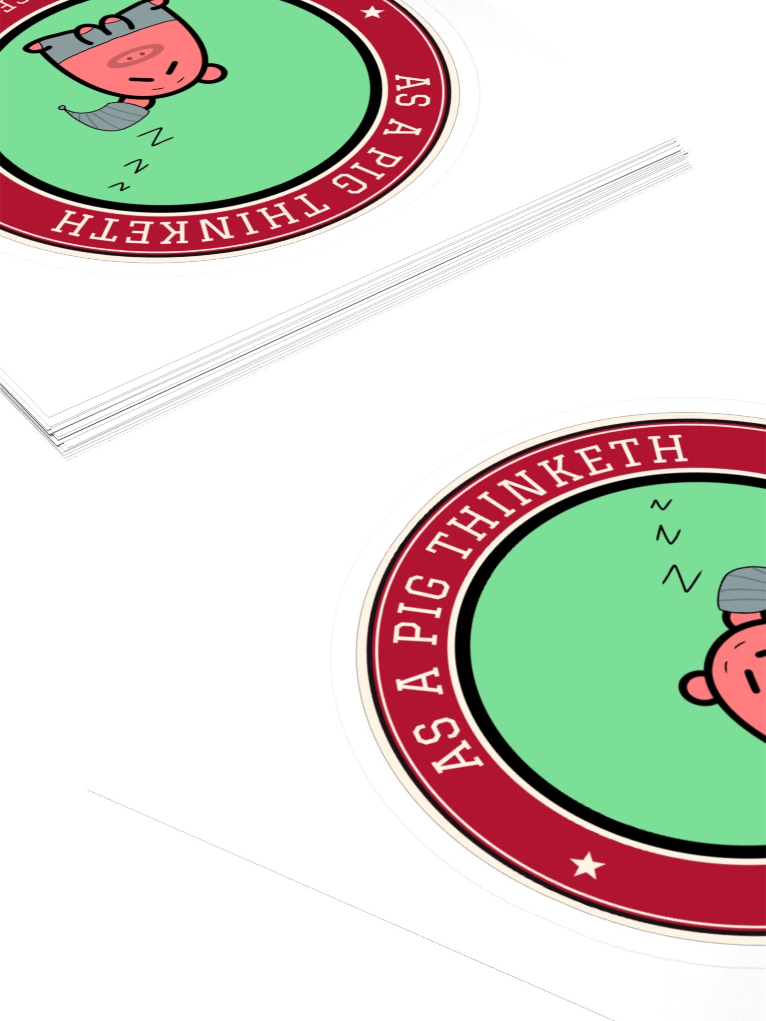 Sleepy Pig Sticker | As a Pig Thinketh product image (10)