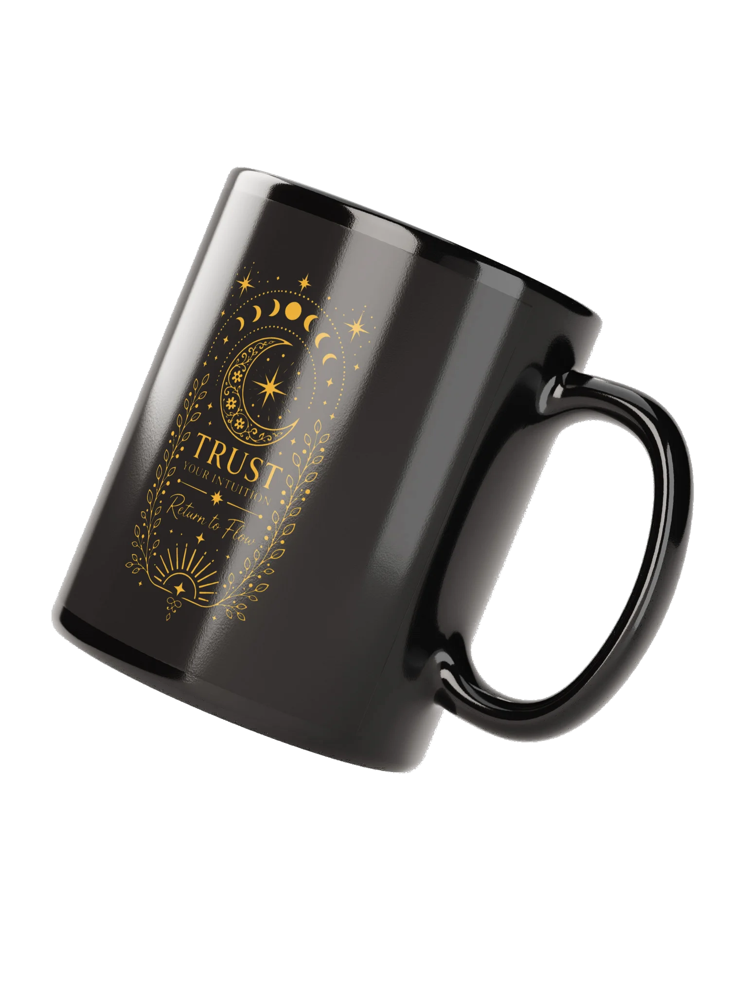 Trust Your Intuition Black and Gold Mug product image (4)