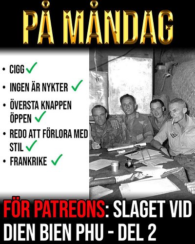 På måndag kommer vi – exklusivt för våra Patreons på nivå medeltung bandmatad kulspruta och uppåt – riva av den andra delen a...