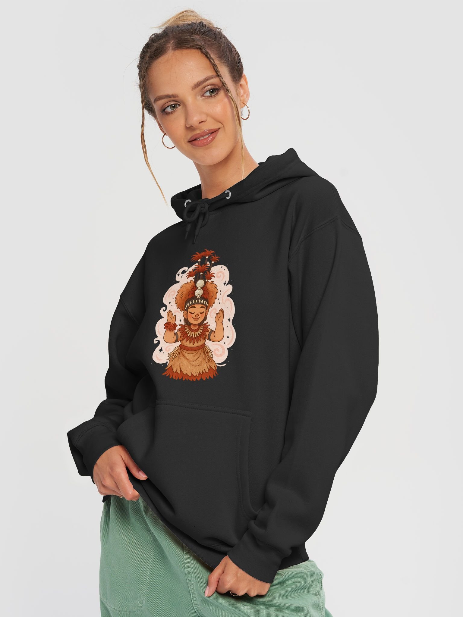 Samoan Taupou Hoodie – Polynesian Cultural Dance Design for Women | Fa’aSamoa Island Heritage Sweatshirt by ASP Apparel product image (3)