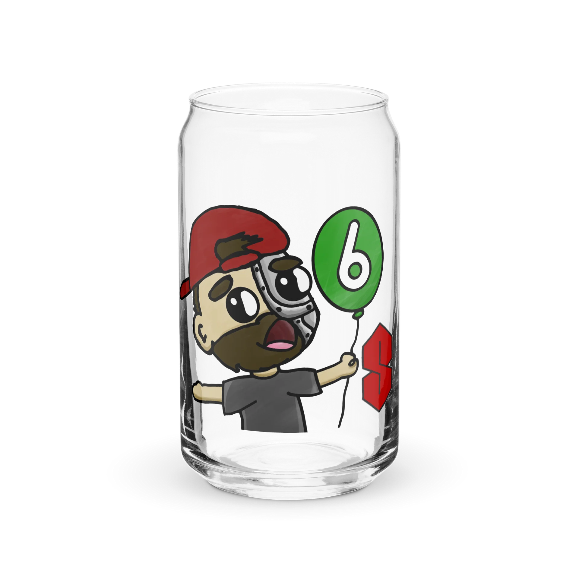 Six Year Celebration Can-Shaped Glass product image (2)