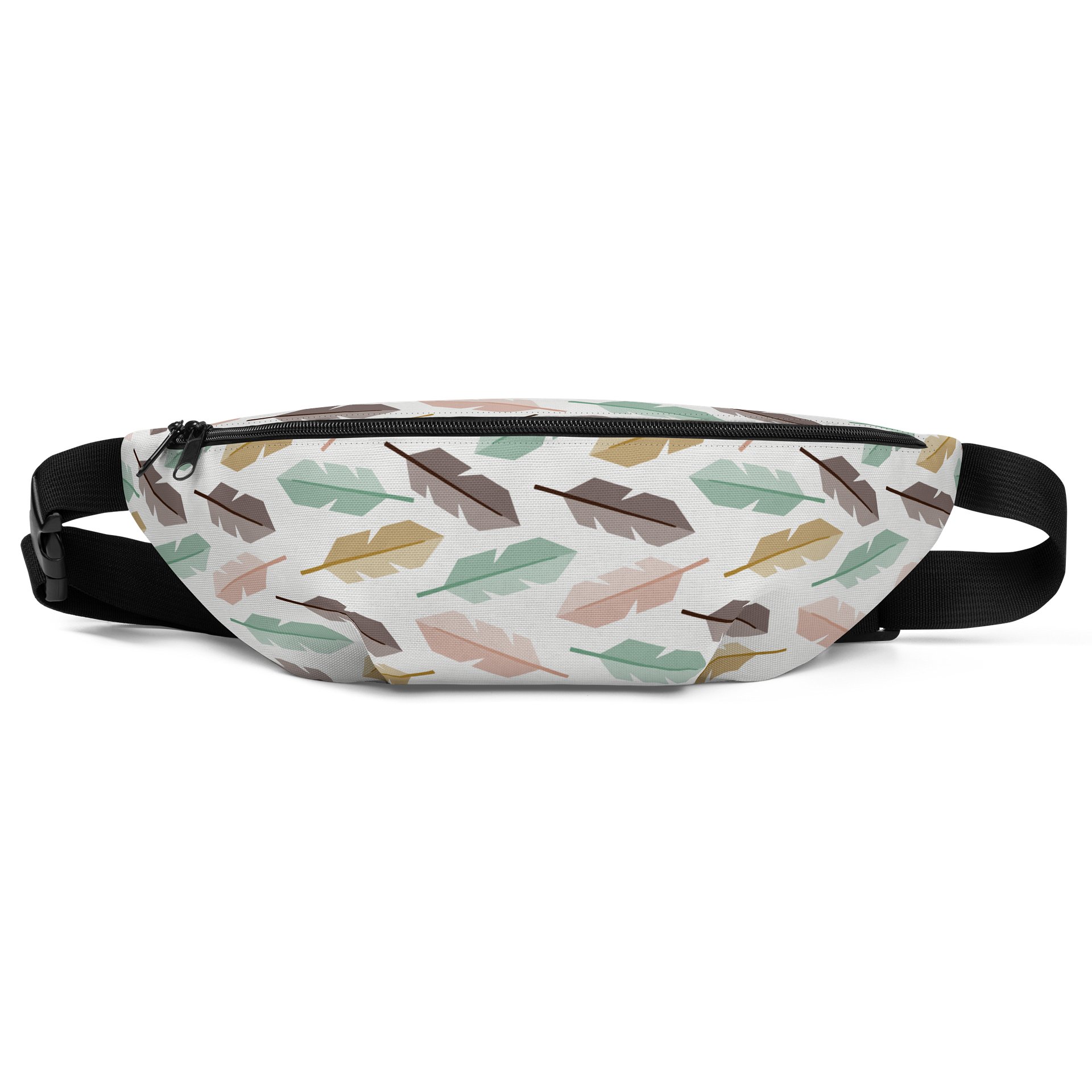 Mid-Century Modern Feathers All-Over Fanny Pack product image (1)