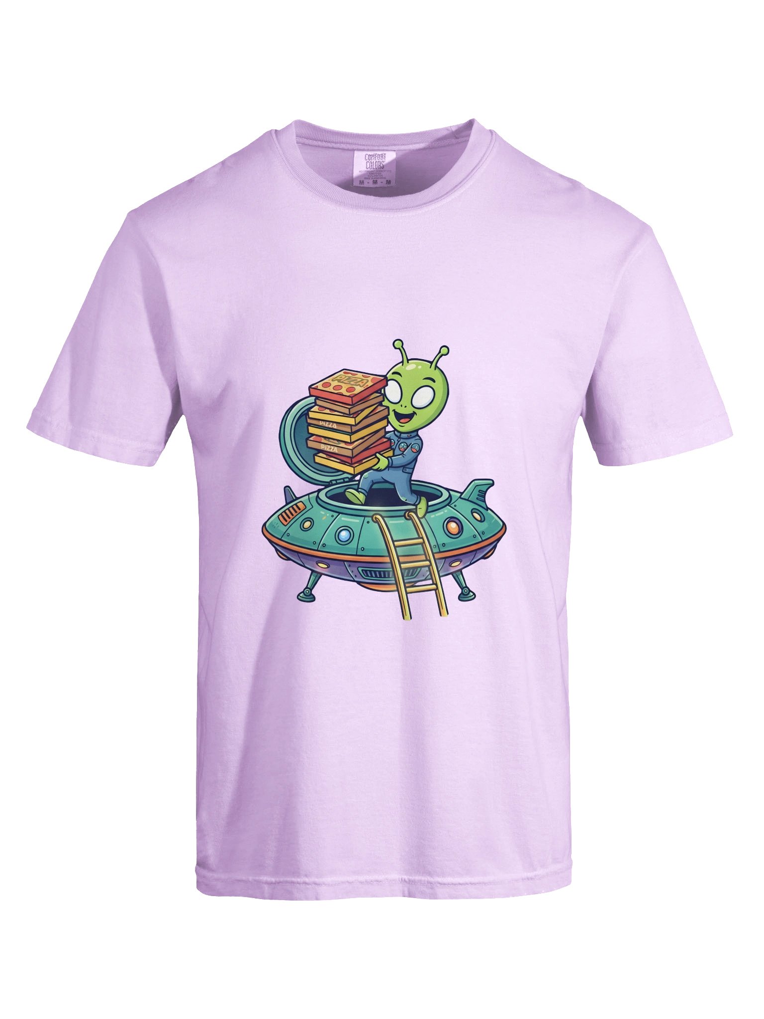 Alien Pizza Delivery Tee product image (5)