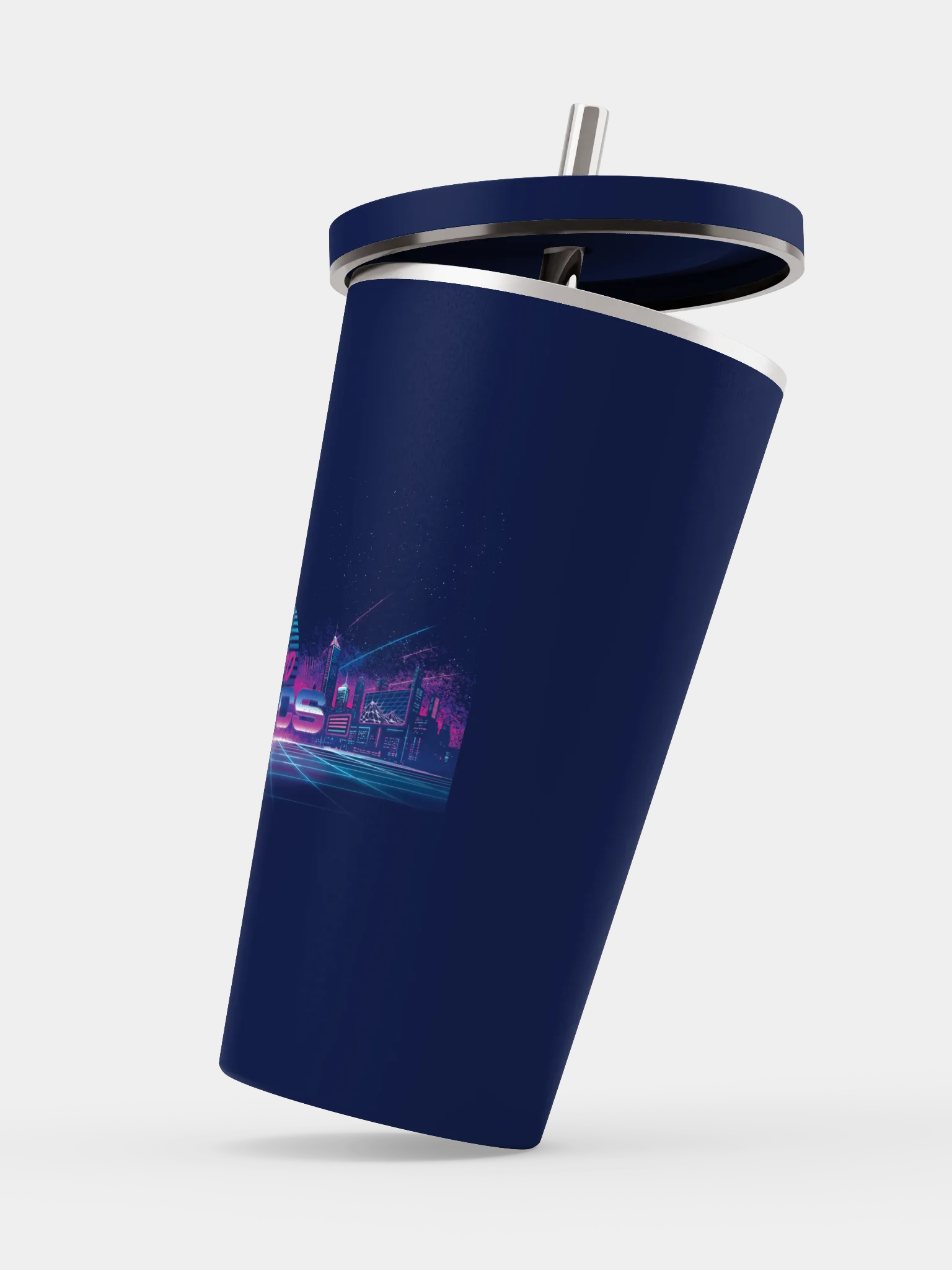 RETRO SPECS: Insulated Tumbler with a Straw product image (3)