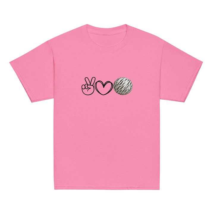 Peace Love Soccer White Tiger October Tee-Youth product image (2)