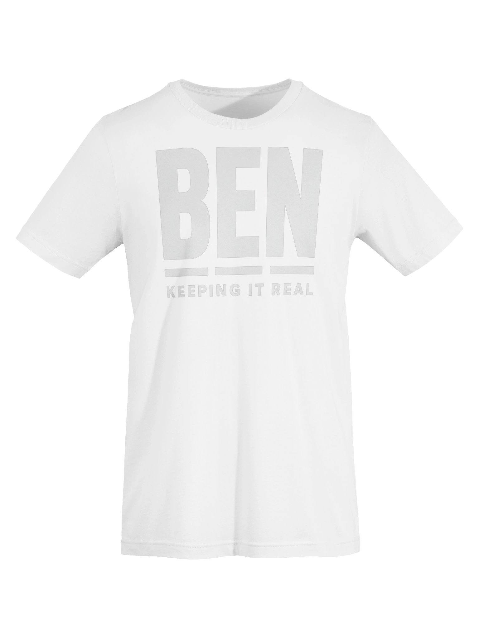 BEN “Keeping It Real” White T-Shirt product image (5)
