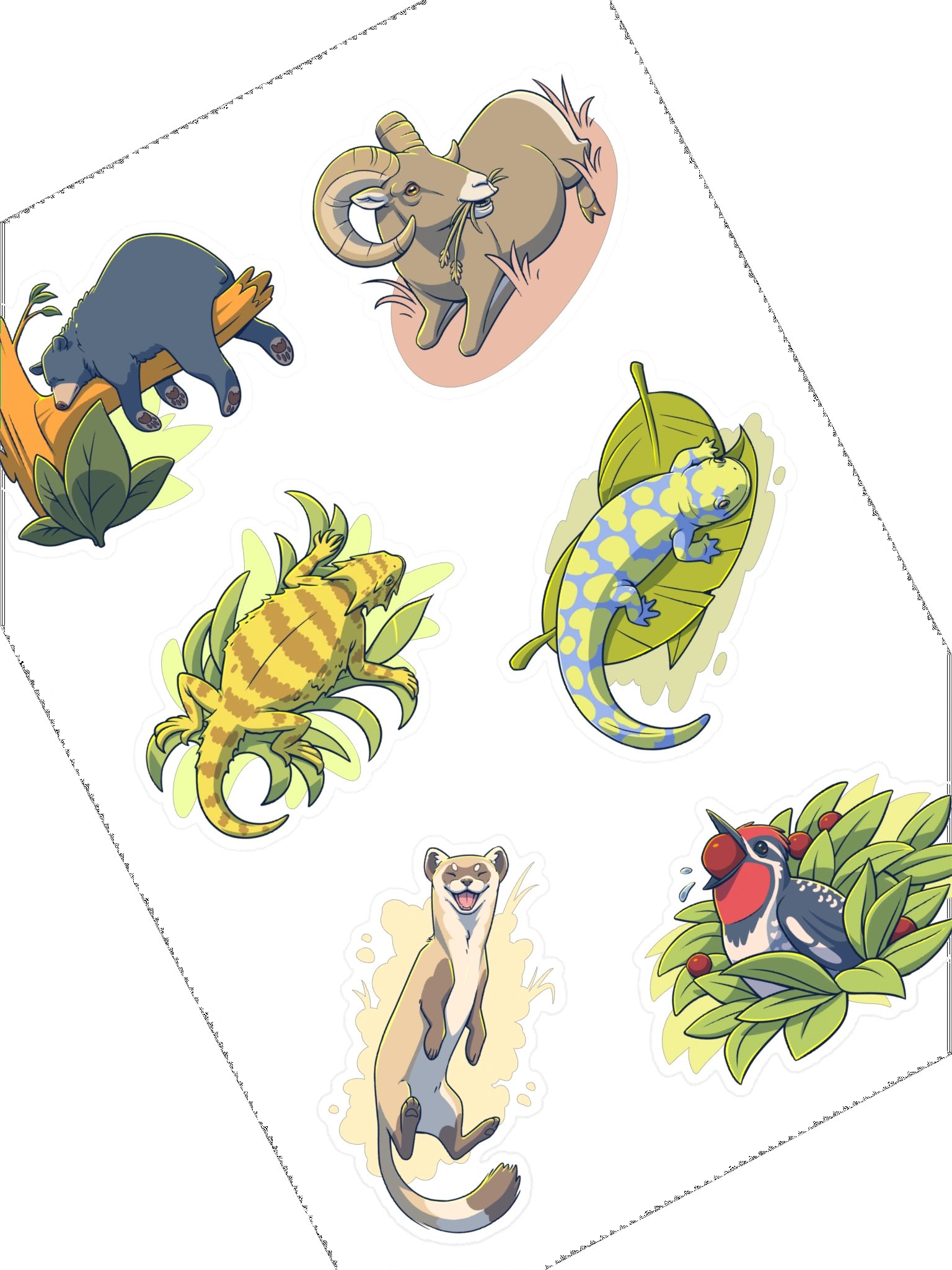 Animals of the Navajo Nation Sticker Sheet #1 product image (2)
