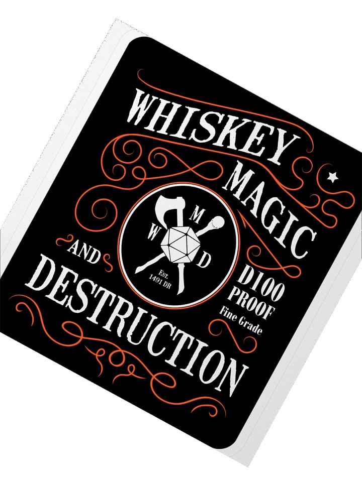 Whiskey Magic and Destruction Stickers product image (2)