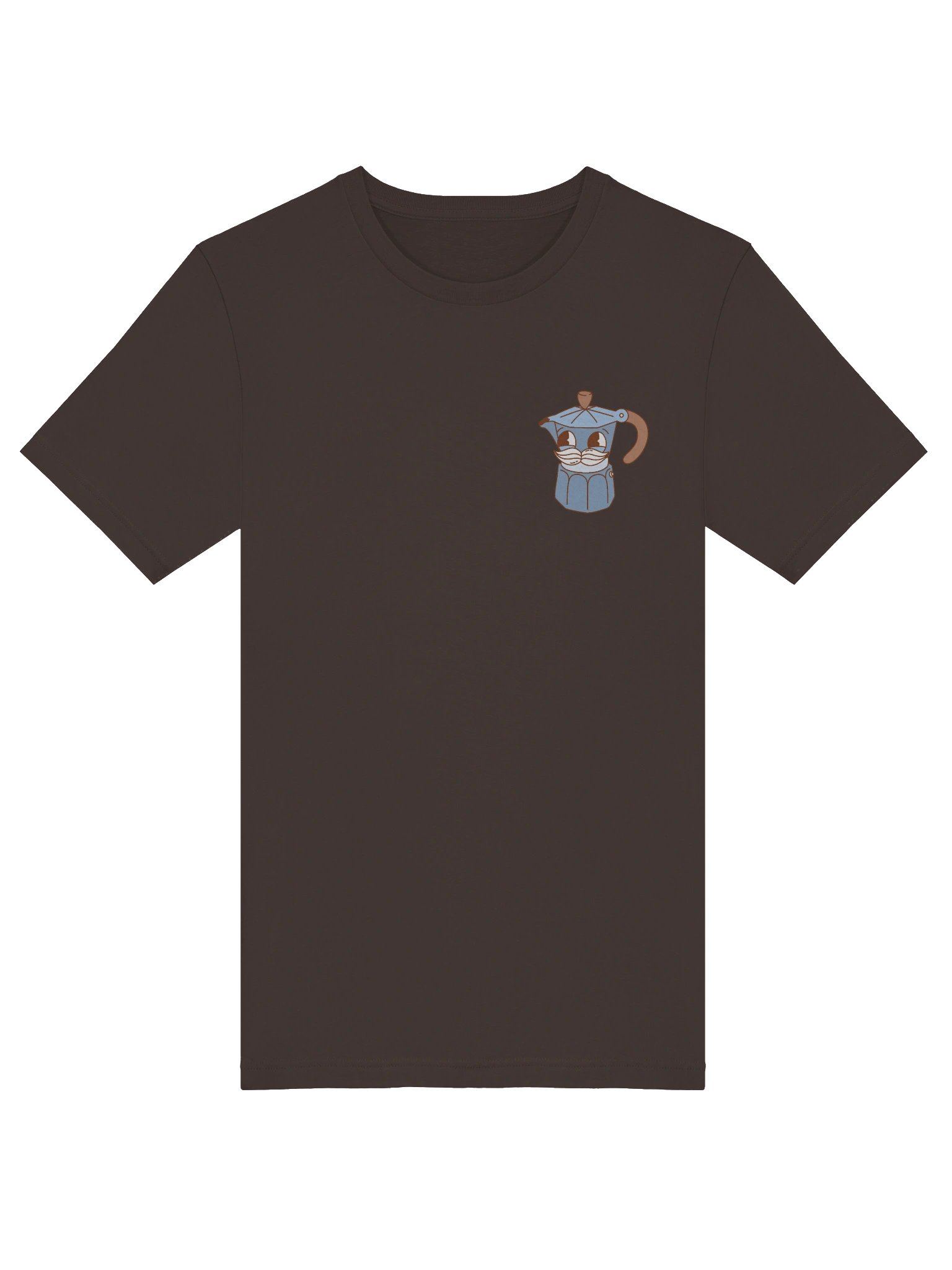 Dapper Brew Unisex T-Shirt | Coffee Moka Pot Mustache Vintage Hipster Character Tee product image (5)