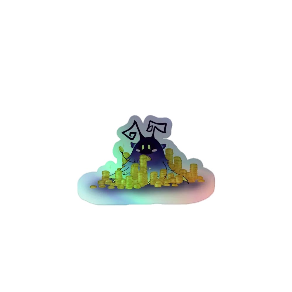 Pile of Coinage - Holographic Sticker Sheet product image (1)