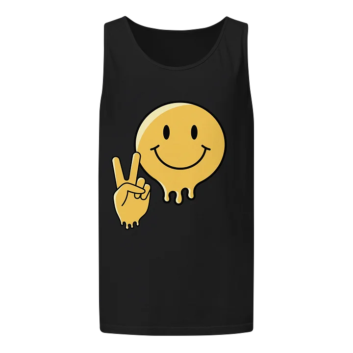 Melting Smiley Peace Sign Tank Top product image (1)