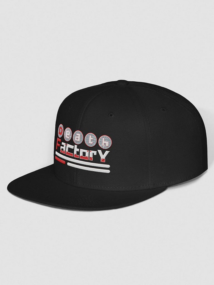 Death Factory Red-Retro Embroidered Snapback Cap product image (2)