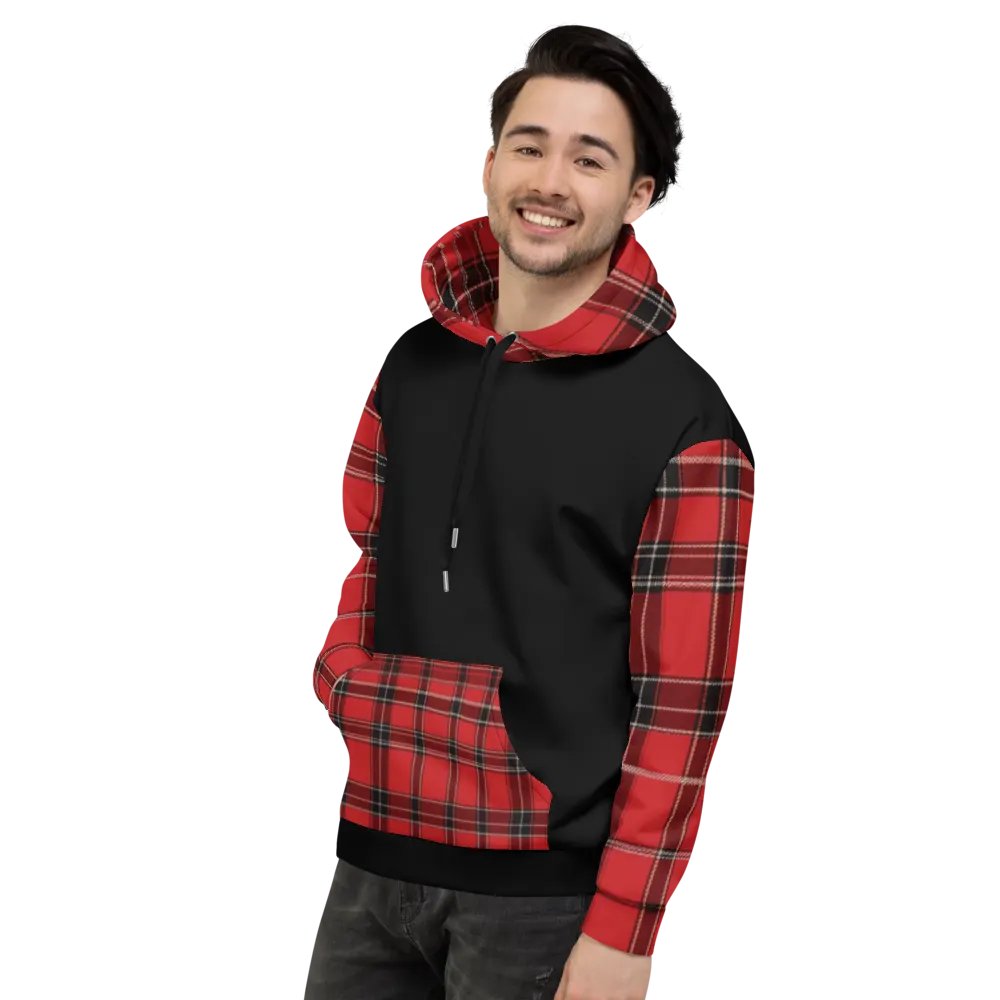 Red Tartan Brit Artz Hoodie product image (7)