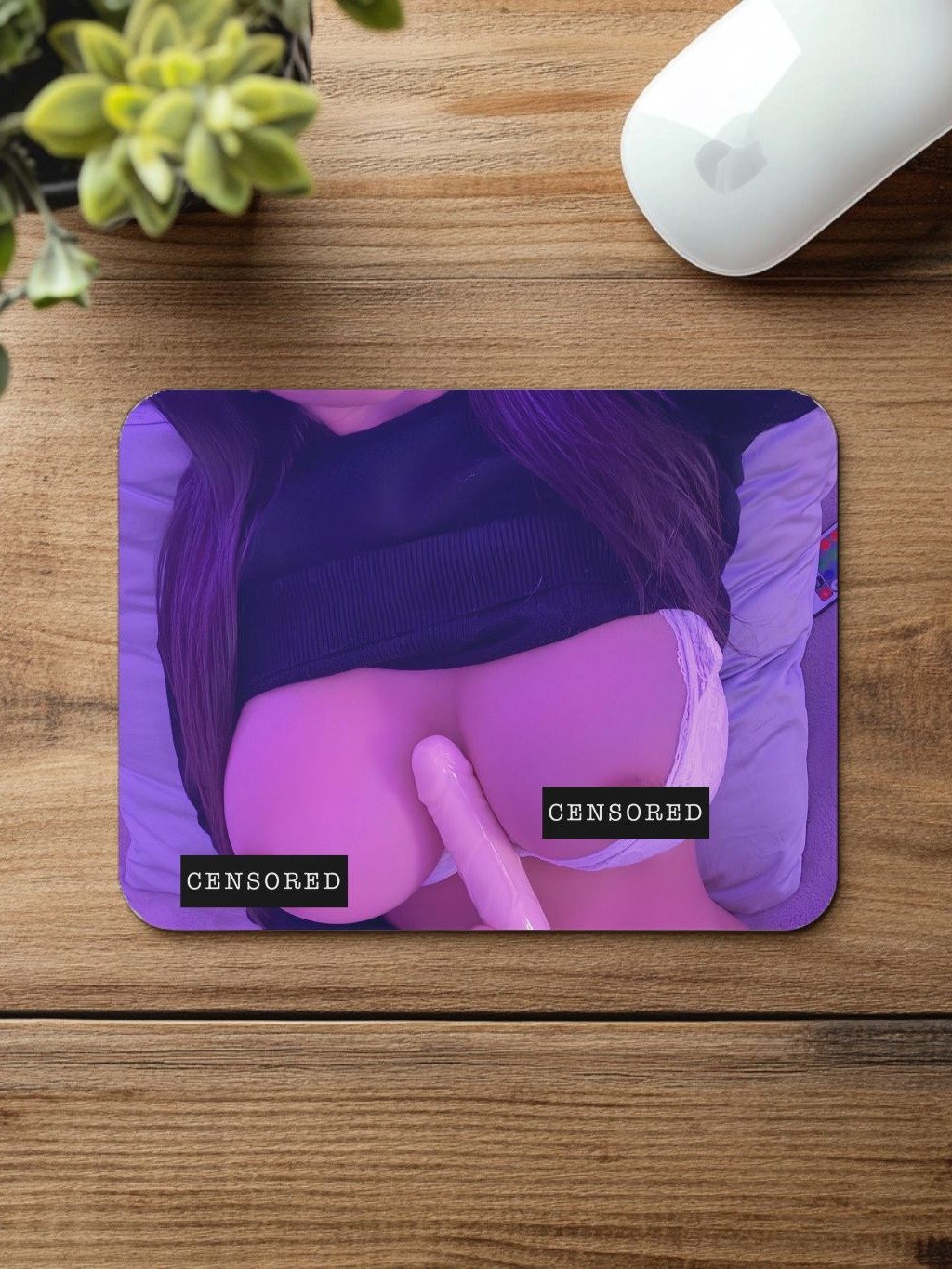 Cosplay Corner x Wavebunny.exe NSFW Mousepad Purple Cleavage product image (1)