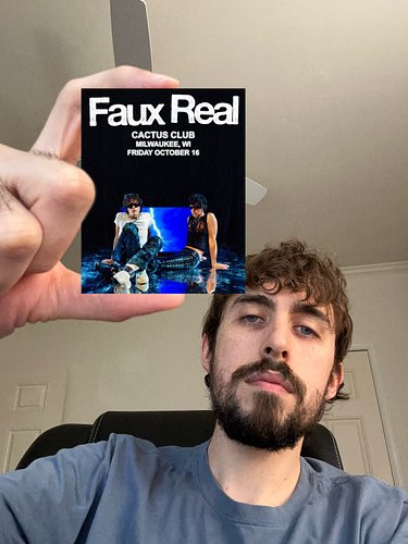 hi milwaukee gang, check out this cool thing i found in my pocket

i’ll be playing a dj set opening for @isthisfauxreal and @...