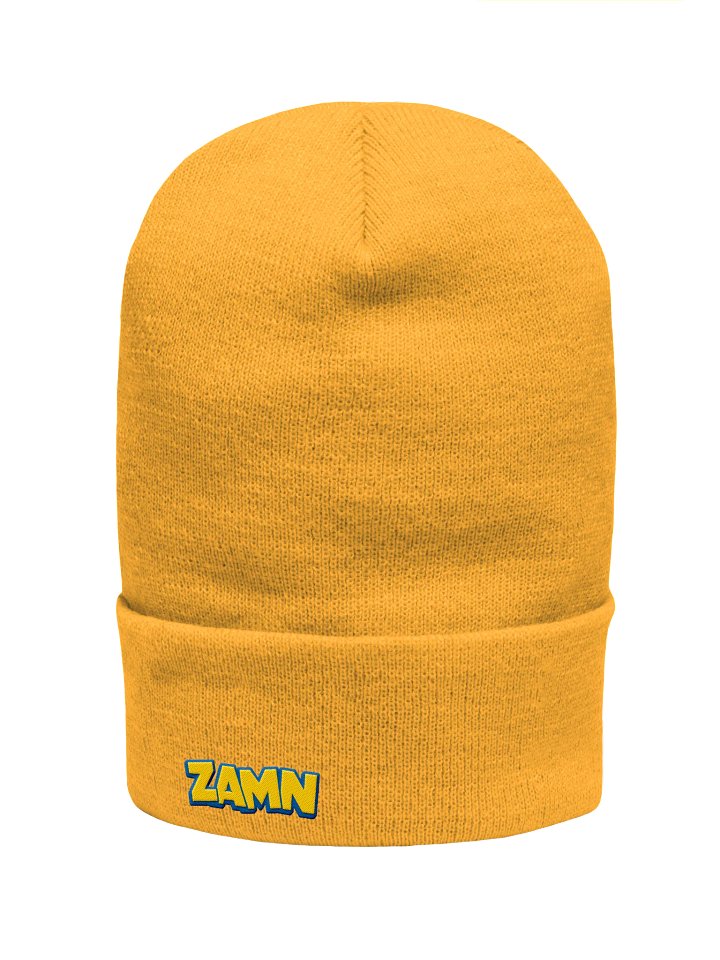 ZAMN Logo Beanie: Gold product image (1)