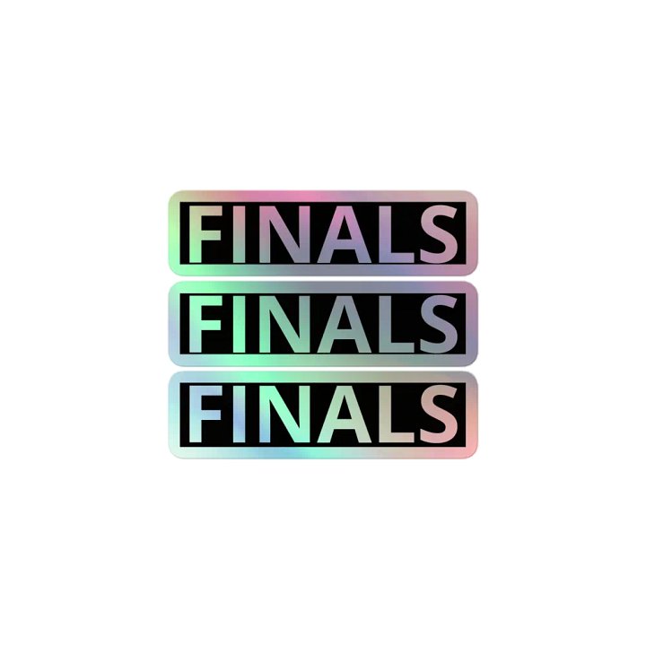 Finals BLOCK logo stickers 3 pack! product image (1)