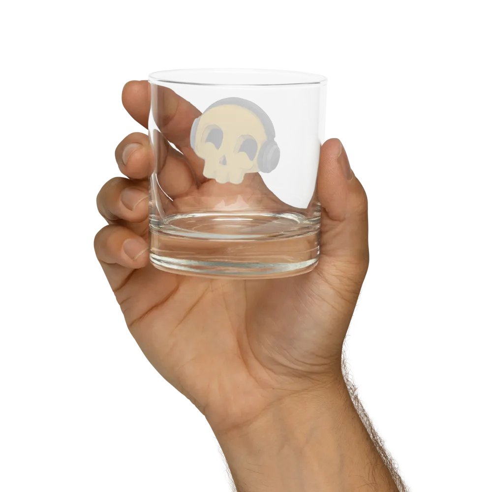 Don't Worry, Be Happy Skull Kid Rocks Glass product image (8)