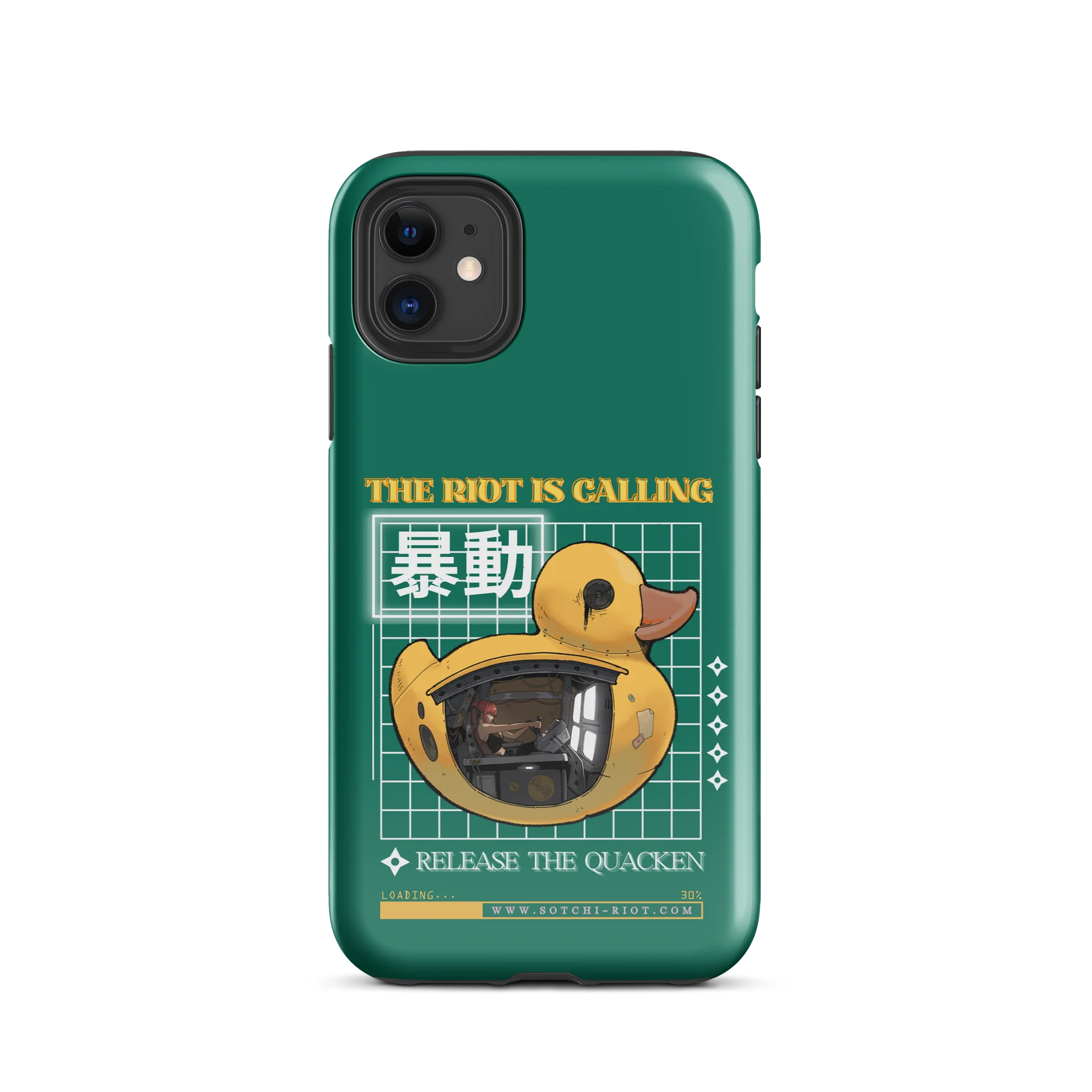 [iPhone Cases FOREST GREEN] THE RIOT IS CALLING. RELEASE THE QUACKEN product image (2)