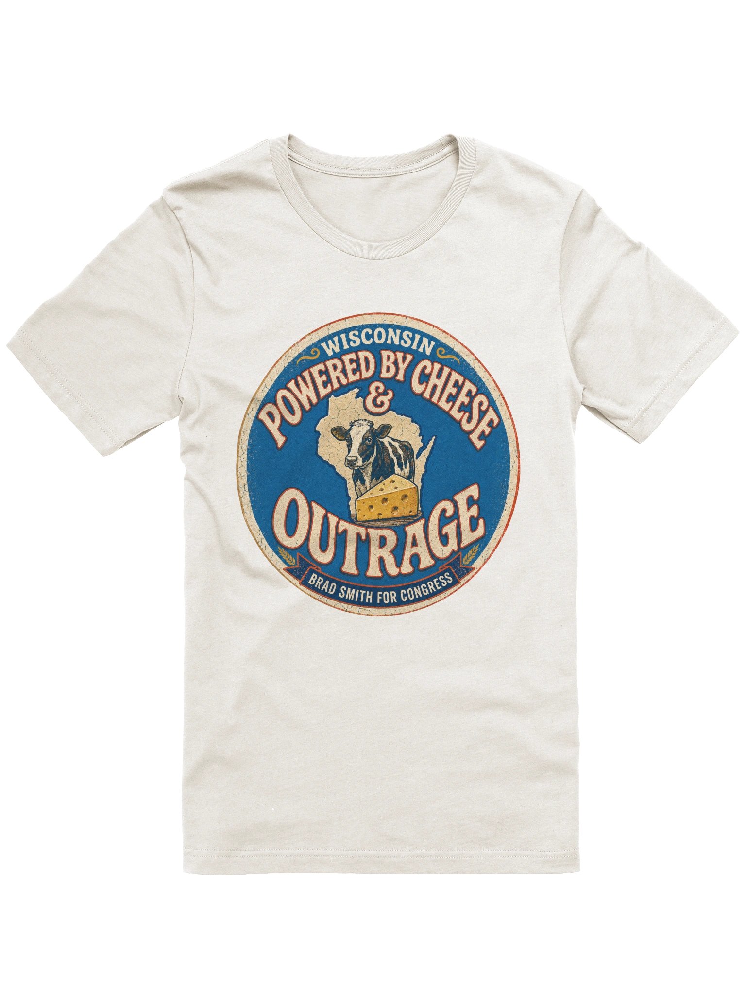 Vintage Powered by Cheese & Outrage Tee product image (1)