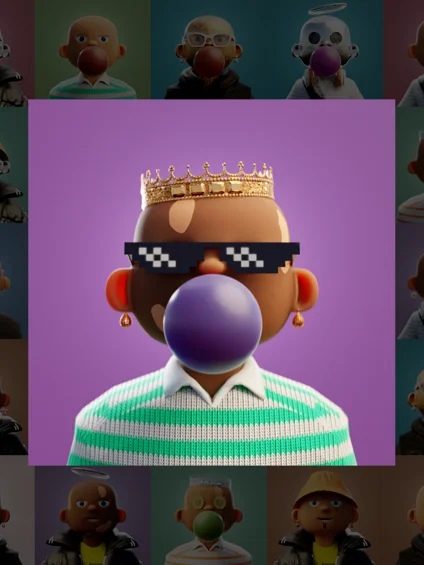 10k Customizable Stylized Rich Kids 3D Model product image (2)