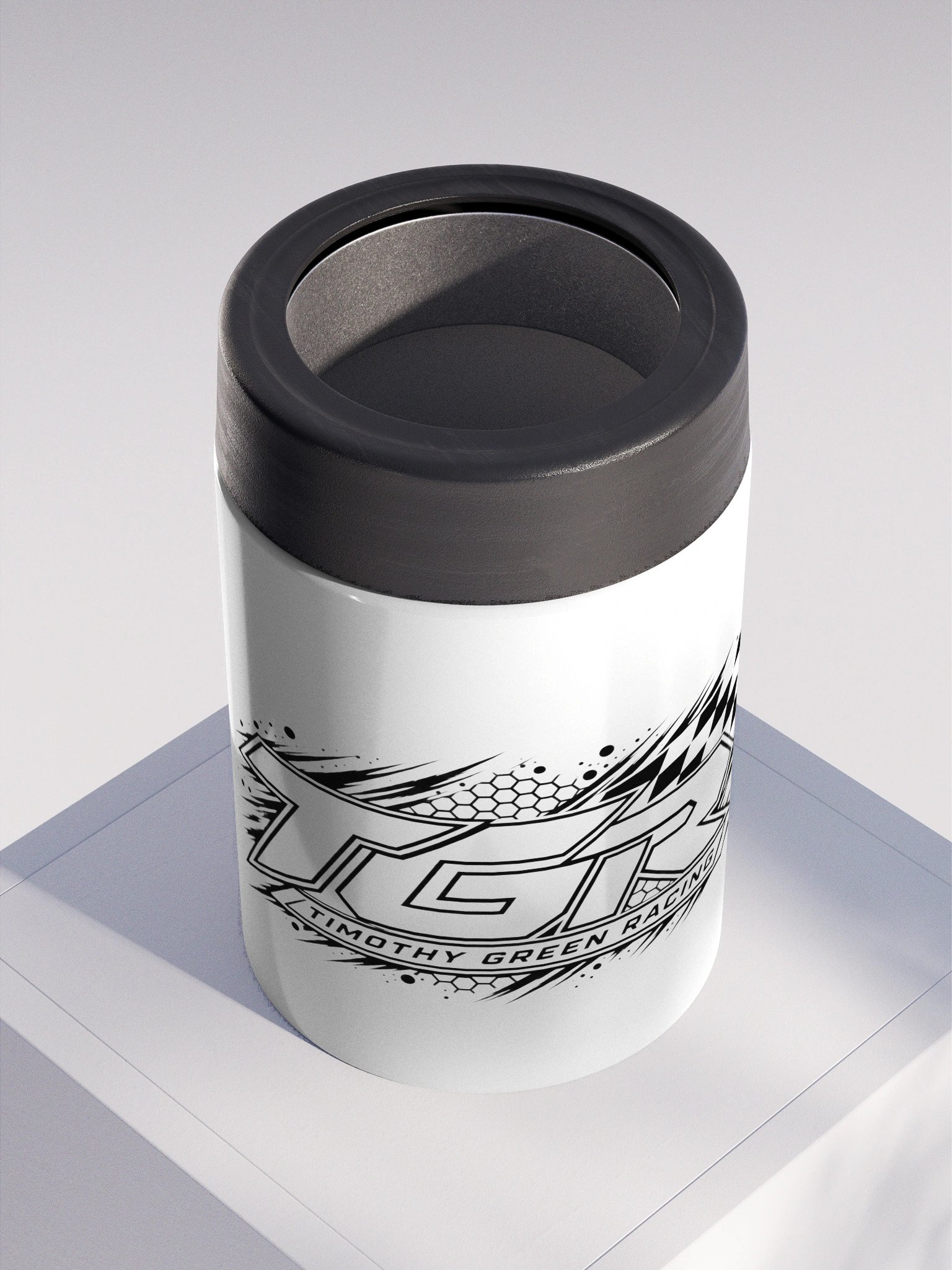 TGR Checkered Flag Stainless Steel Koozie product image (2)