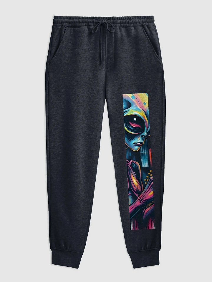 Cosmic Visionary questioning beer, Fleece Joggers product image (1)