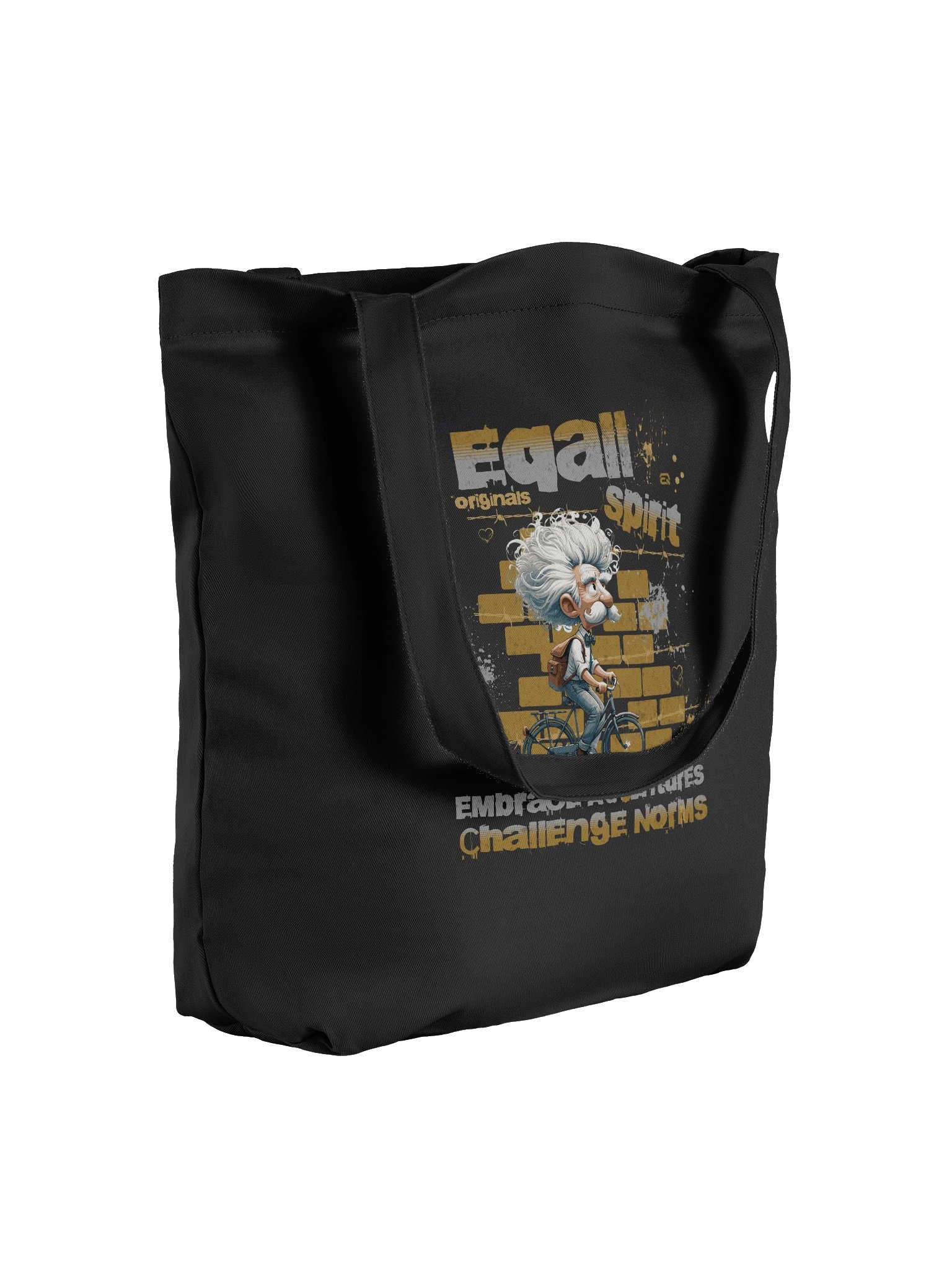 Urban Cyclist ECO Vibes Organic Tote-bag by EQALL® Originals_Grey_Mustard_Blue product image (3)