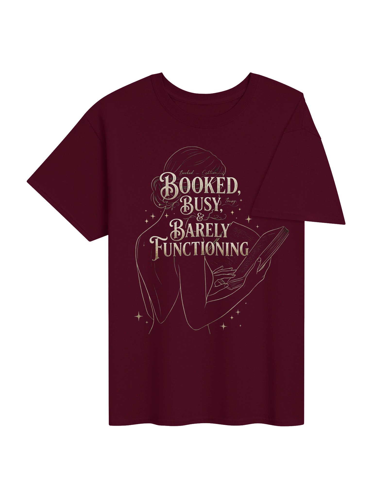 Booked, Busy, & Barely Functioning Comfort Tee | Dark Academia Edition product image (26)