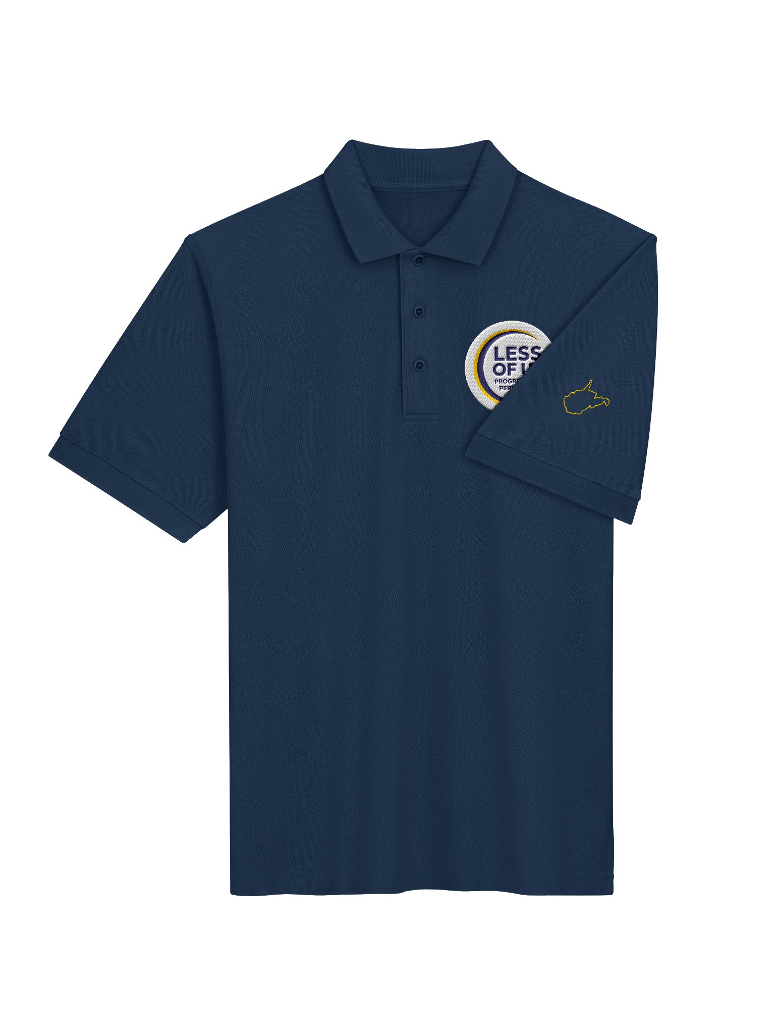 LESS OF US Badge Polo — Progress, Not Perfection product image (4)