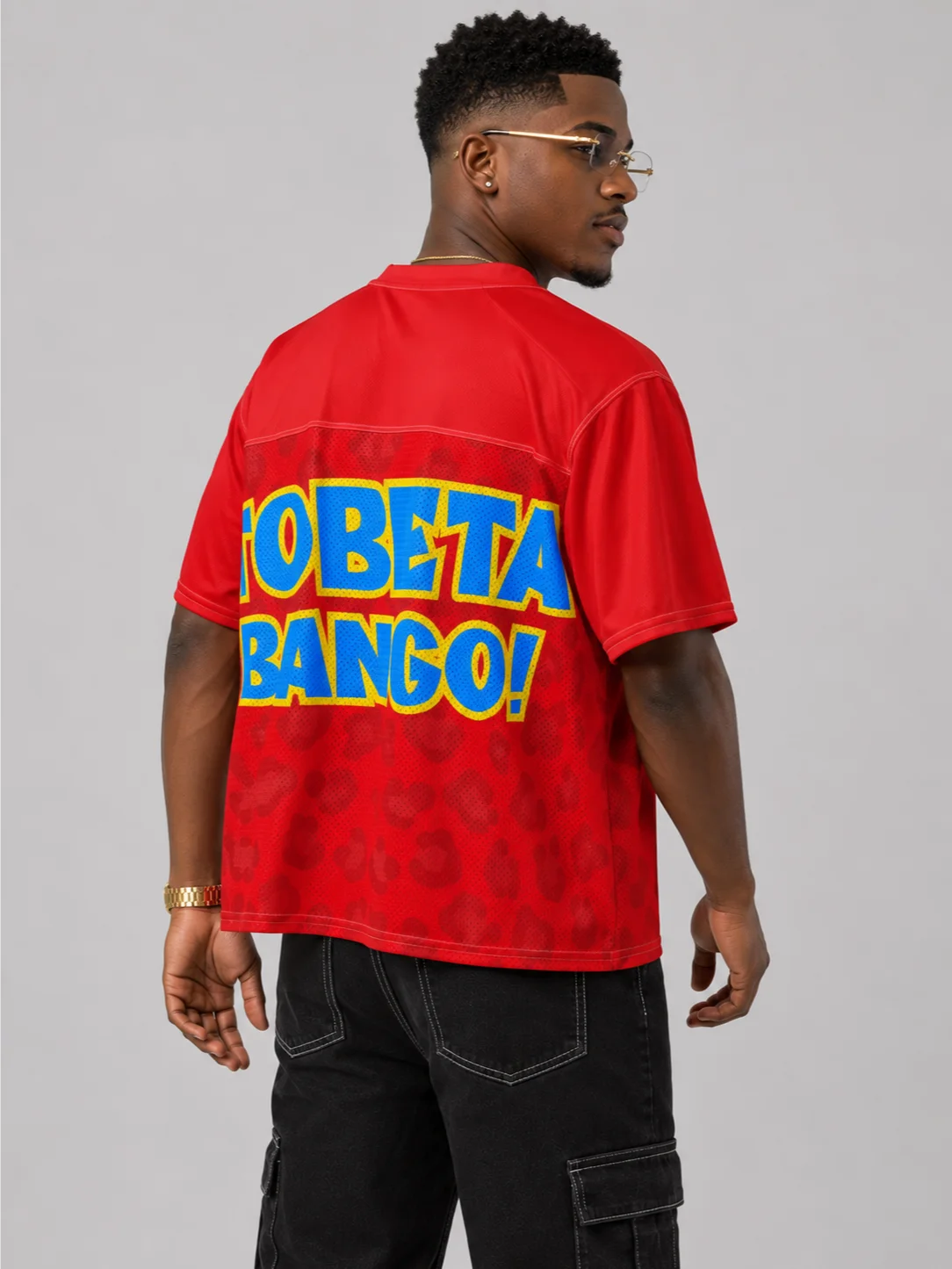 FIRE RED Tobeta Bango™ Léopards 243 Street Jersey product image (4)