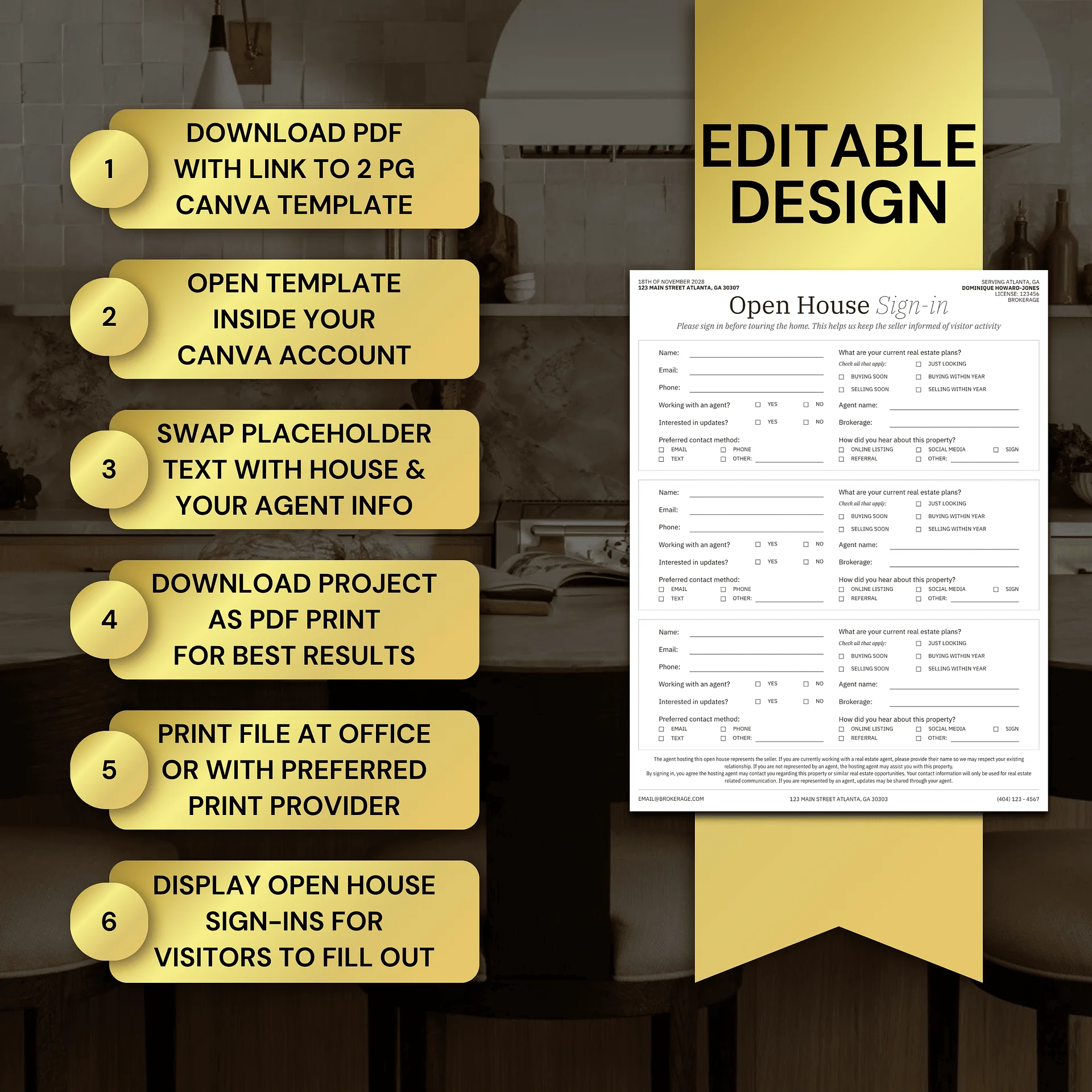 Real Estate Open House Sign-In Vol. 2 product image (7)