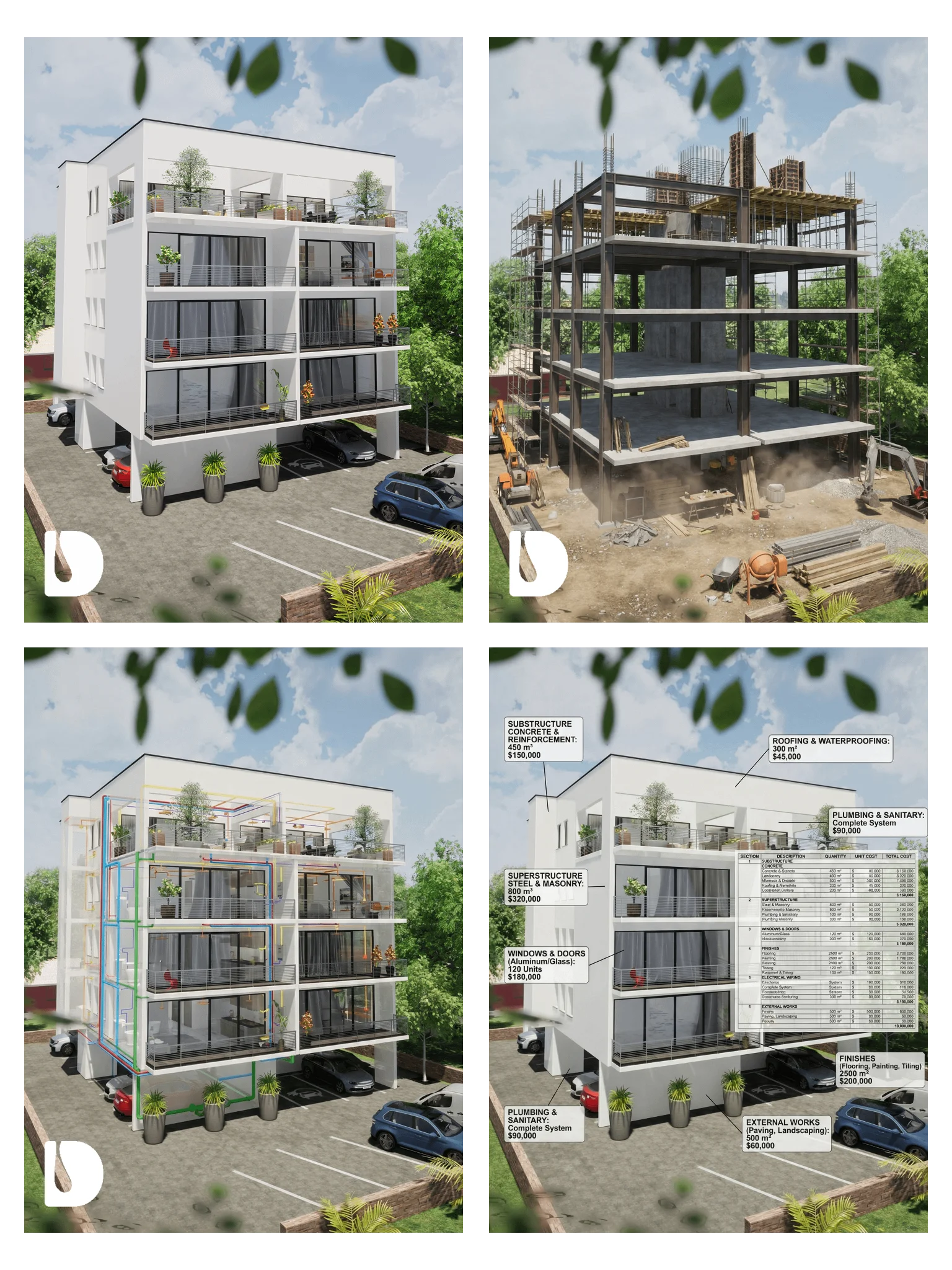 Complete Package Bundle – 5-Storey 6-Unit Apartment Block with Penthouse | DA5152201A product image (1)