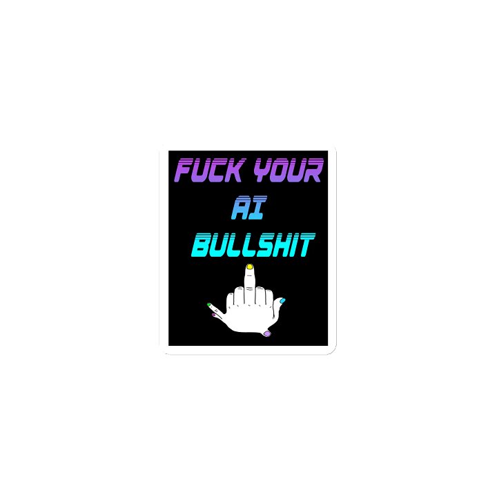 AI Bullshit Magnet product image (1)