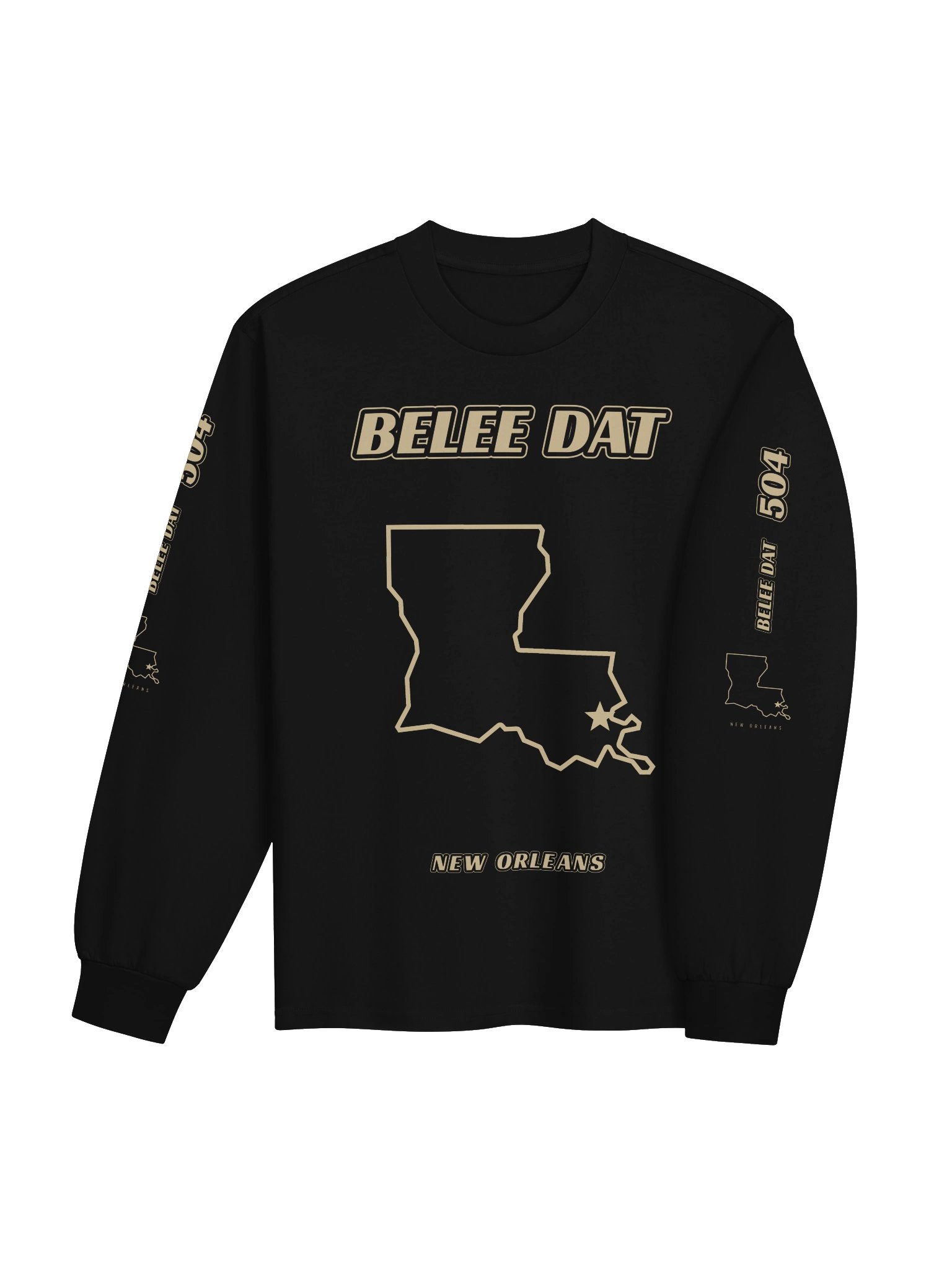 504 — Belee Dat · Long Sleeve · Black product image (4)
