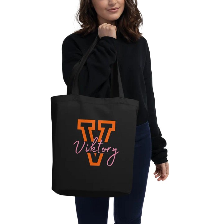 Black Tote (orange & pink logo) product image (2)
