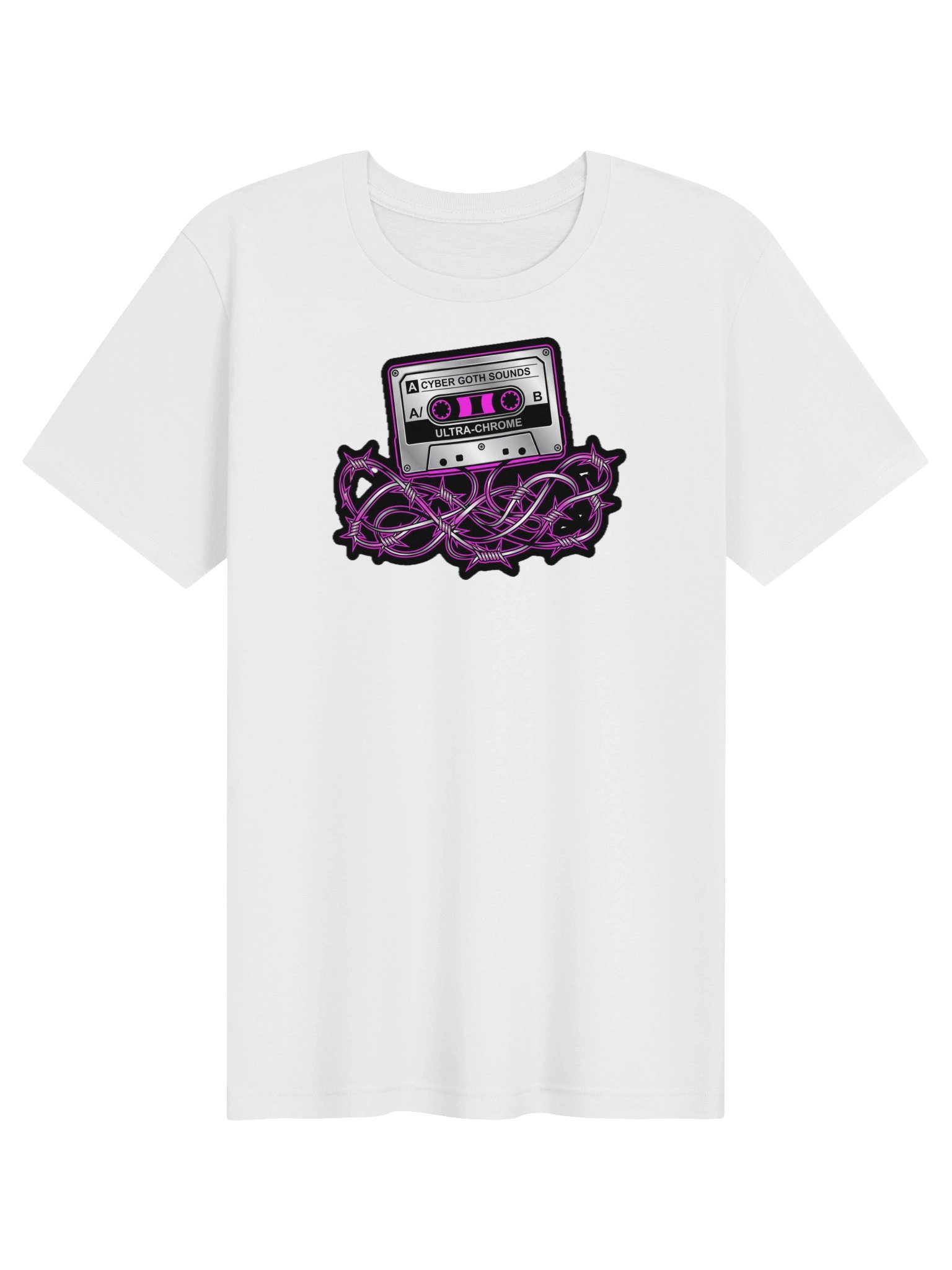 Cyber Goth Sounds Neon Cassette Tee product image (1)