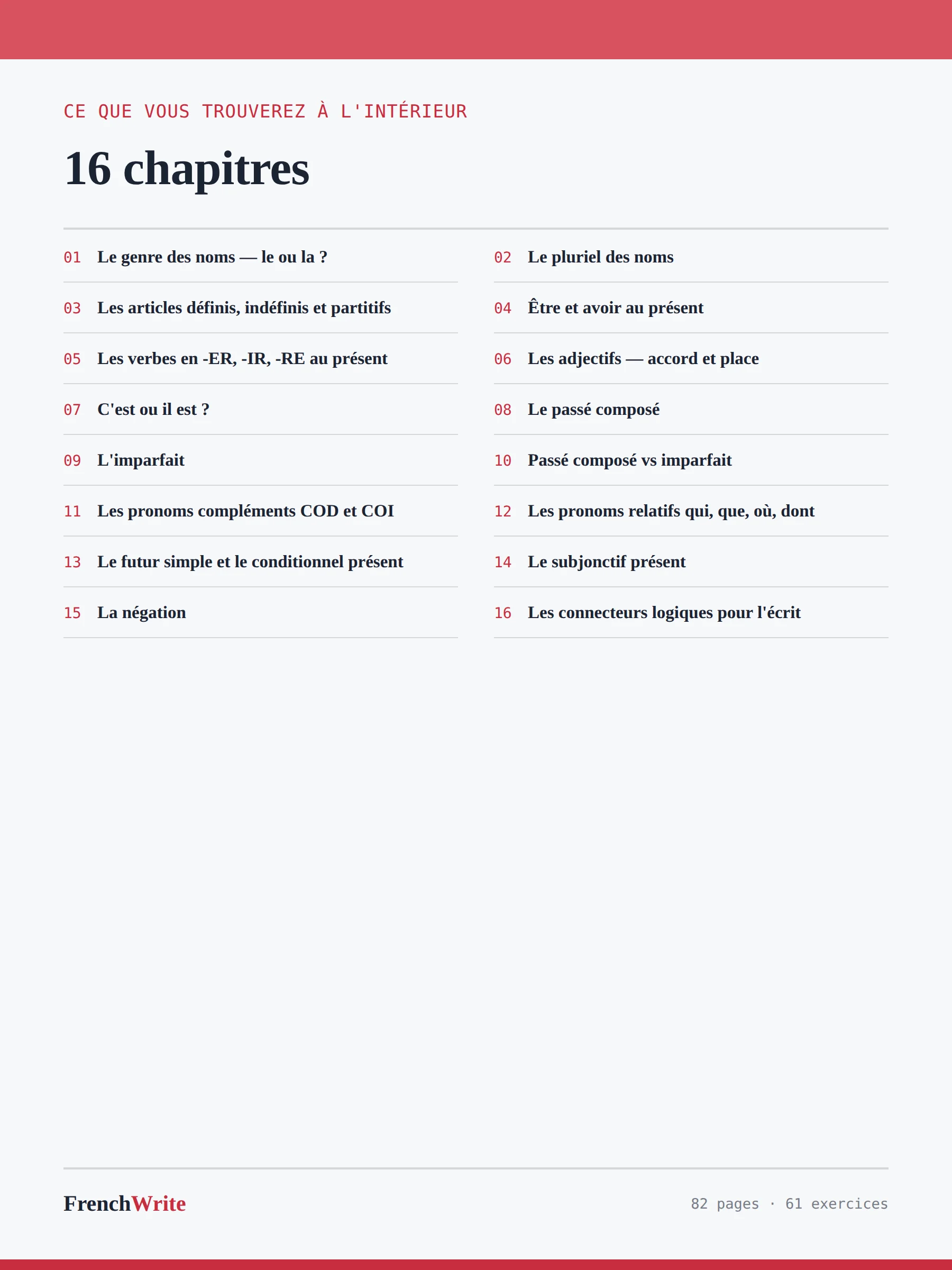 Cahier de grammaire française — PDF (A2–B2) product image (4)