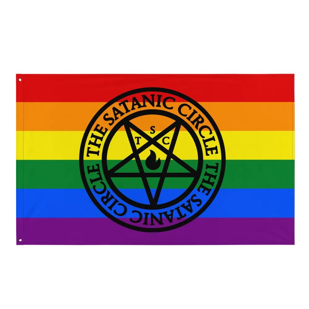 The Satanic Circle - Indoor Pride Flag product image (1)