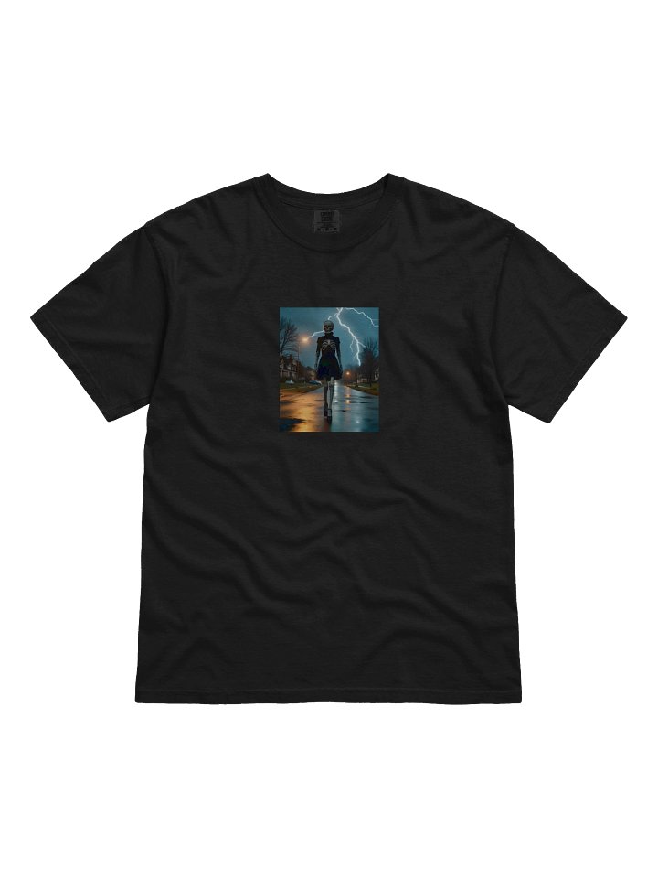 Eerie Skeleton Streetwalker T-Shirt Goth Dark Metal product image (1)