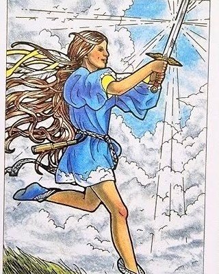 PENSAMENTO DO DIA 
23 JUNHO DE 2026
PAJEM DE ESPADAS 
(Robin Wood Tarot)

A carta do Pajem pode representar uma criança, um a...