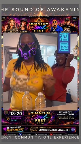 The ENTIRE weekend will be LIT! Join us for Quantum Soul Fest in Houston, TX Sept 18-20! quantumsoulfestival.net DISCOUNT COD...