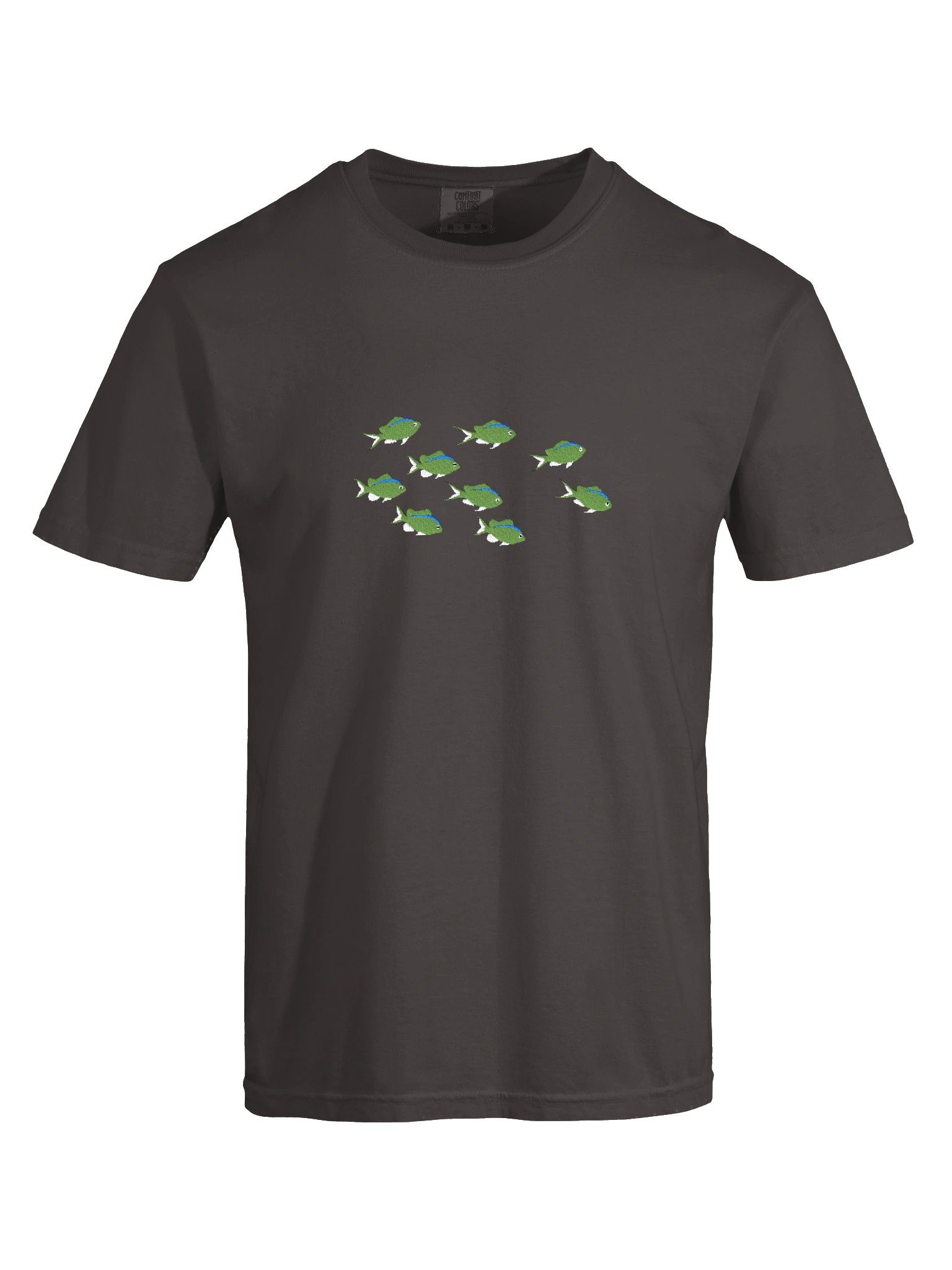 A School of Green Chromis Embroidered Premium Shirt | Saltwater Reef Aquarium Fish & Marine Life Apparel product image (11)