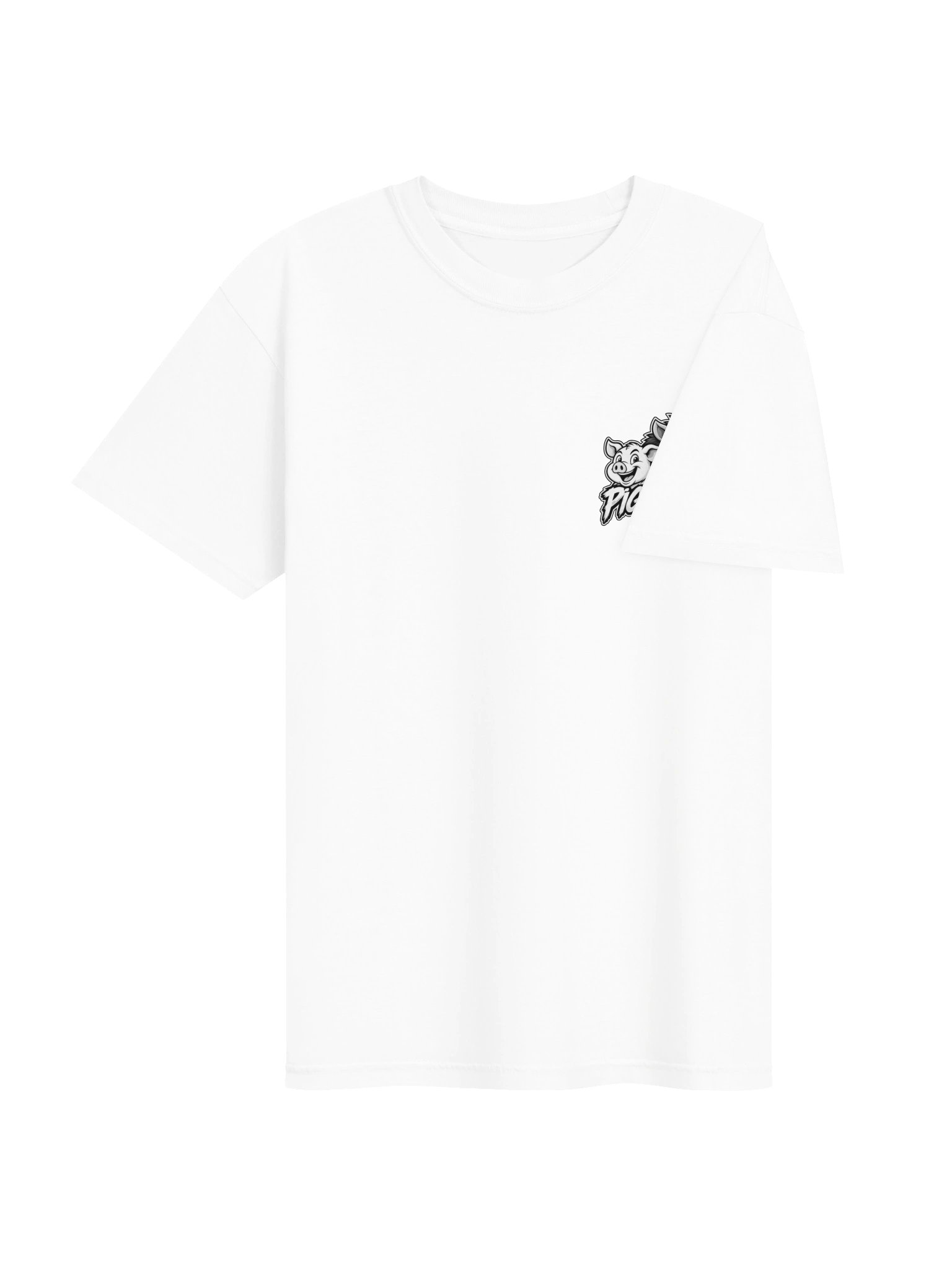 Pig vs Boar Showdown Adult Tee - Black product image (4)