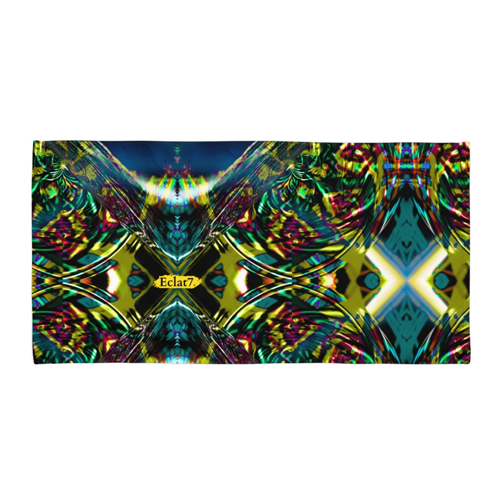 Vibrant Shoreline Spring Beach Towel product image (1)