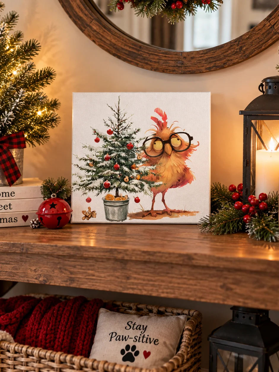 Christmas Crazy Bird Canvas product image (4)