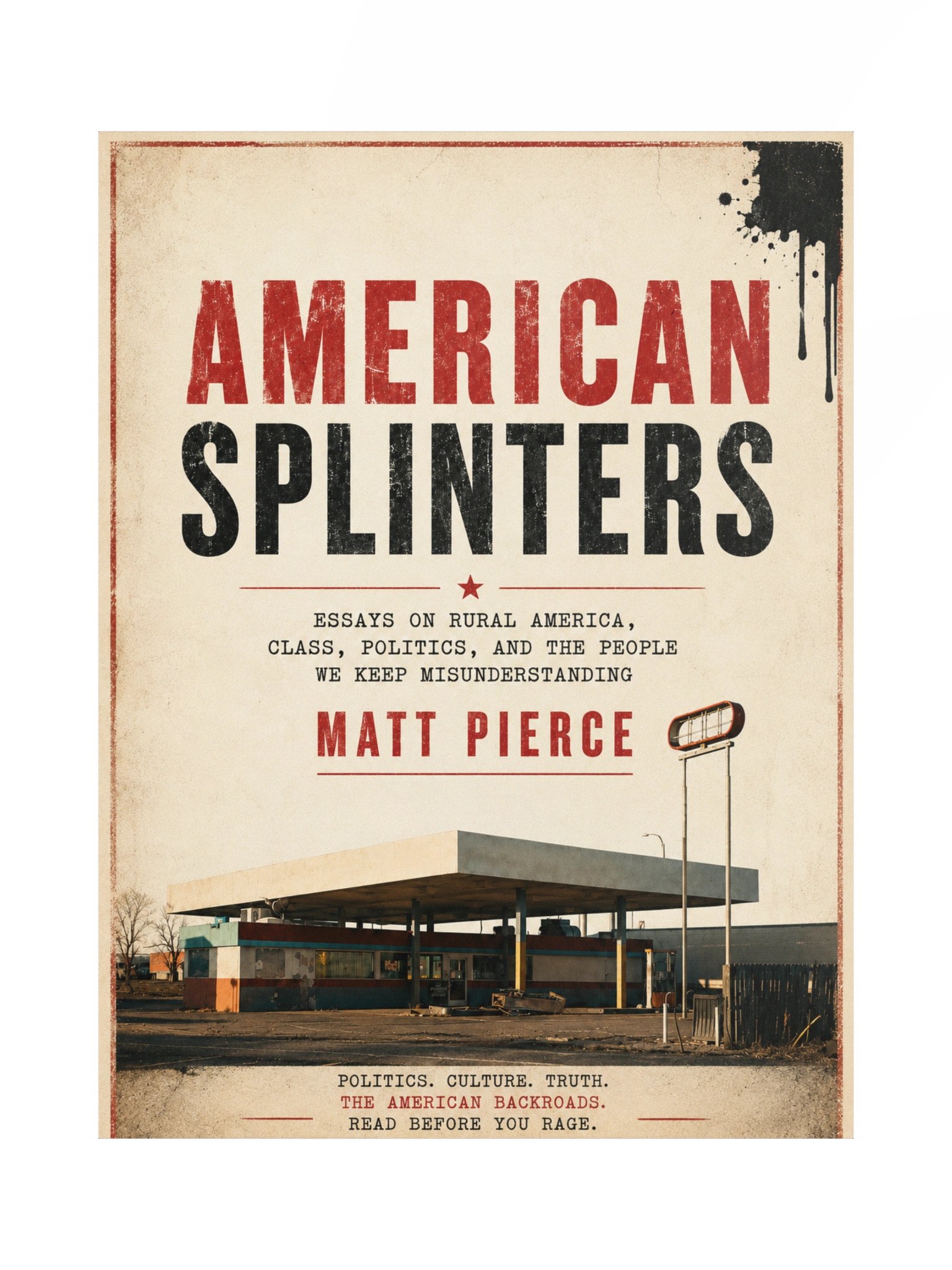 American Splinters 18x24 Poster | Original Matt Pierce Road Trip Artwork from Moriarty, New Mexico product image (1)