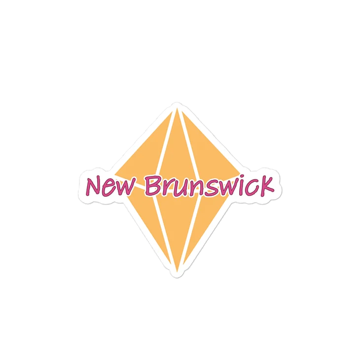 Vibrant New Brunswick Kiss Cut Stickers product image (2)